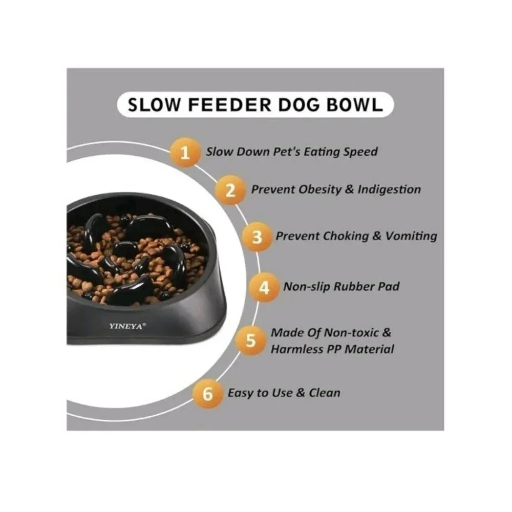 Slow Feeder Dog Bowls, Pet Supplies That Slow down Eating, Pet Food Bowls, Maze